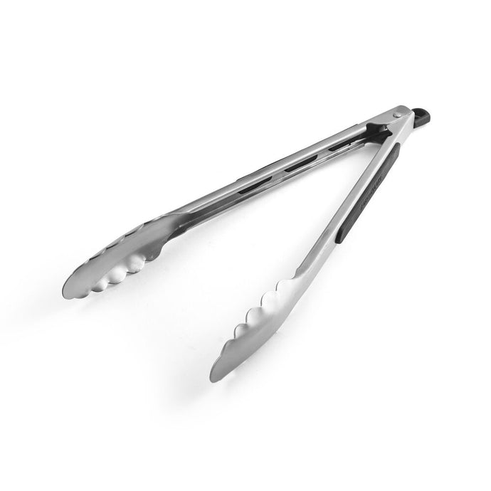 Stainless steel serving tongs