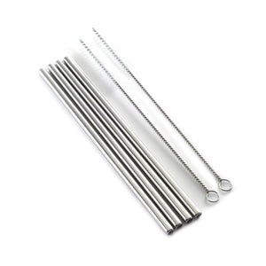 15 Inch Extra Long Reusable Clear Silicone Straws 4pack Flexible