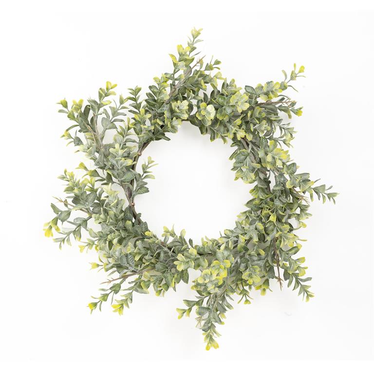 Stone Dust Boxwood Wreath 231-6077