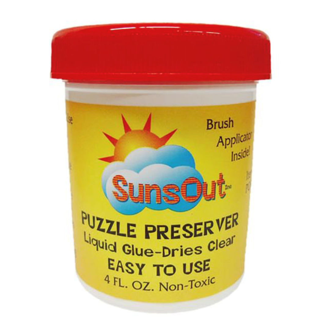 Jigsaw Puzzle Glue With Applicator Clear Conserve For Artwork