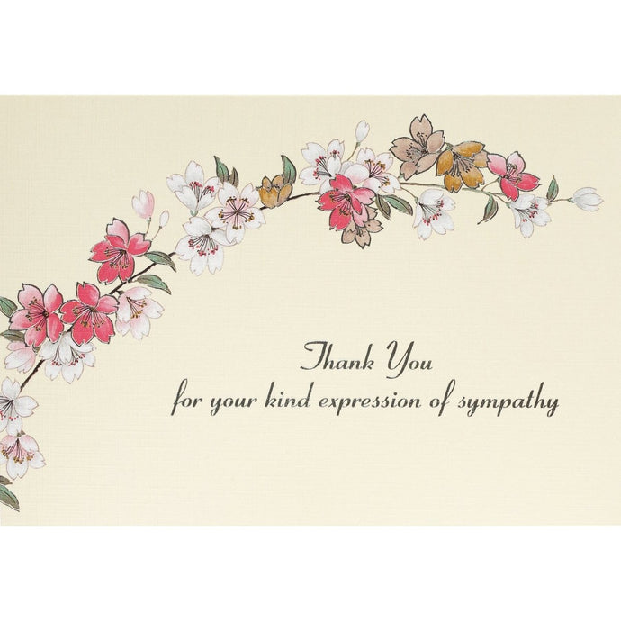 Sympathy Floral Boxed Thank You Note Cards Set 334121