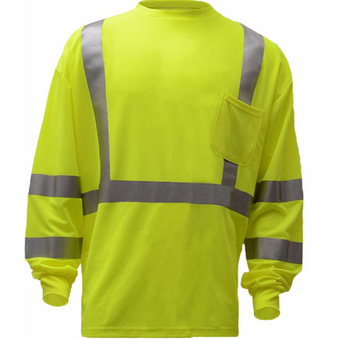 Lime green high-vis t-shirt