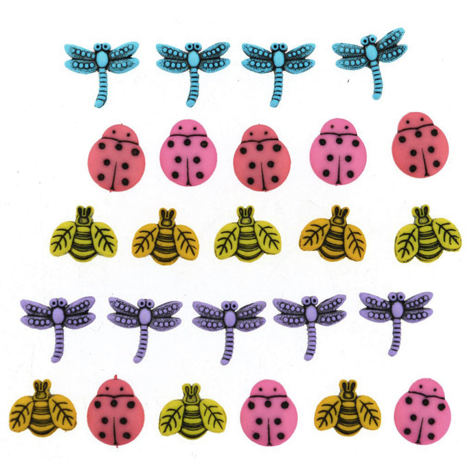 Tiny bug buttons