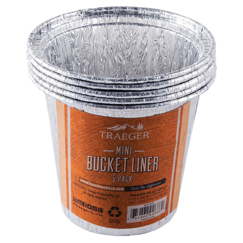 Pack of 5 Traeger Mini Bucket Liners BAC459 package