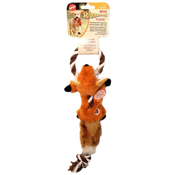 Skinneeez Fox Mini Tug Pet Toy 54175 in package