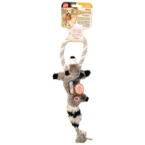 Skinneeez Racoon Mini Tug Pet Toy 54176 in package