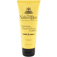 tube of unscented naked bee hand & body lotion 2.25 fl oz