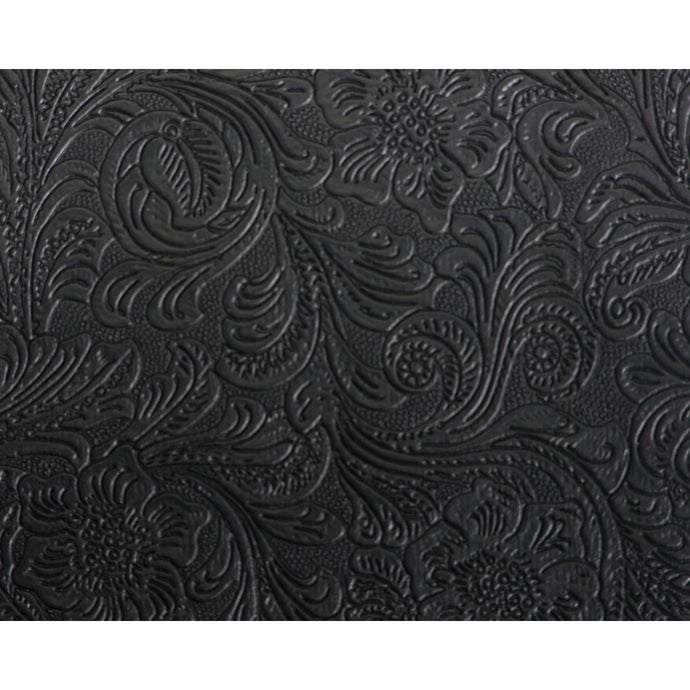 Black embossed vinyl