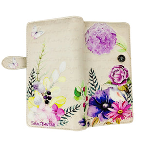 Cream Floral Garden Wallet