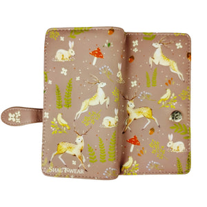 Light Purple Rabbits and Deer Wallet