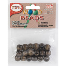 Walnut barrel beads