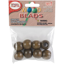 Walnut round beads