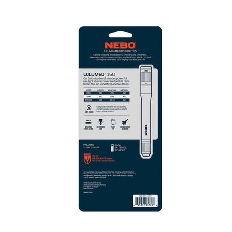 Back of Packaging