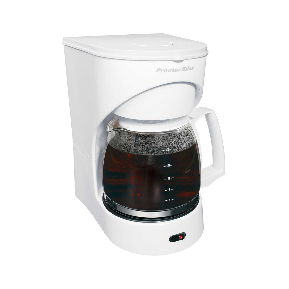 Proctor Silex White Coffee Maker 12-cup 43501 – Good's Store Online
