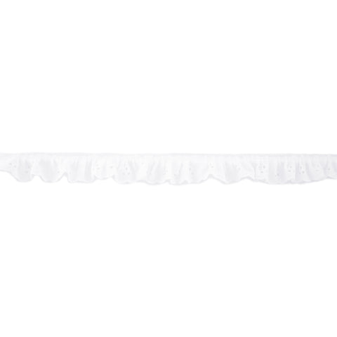 Narrow white eyelet lace