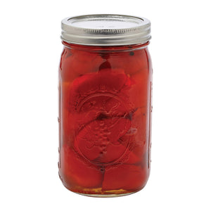 Wide mouth jar with vegetables inside