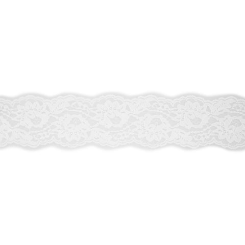 Wide white flat lace