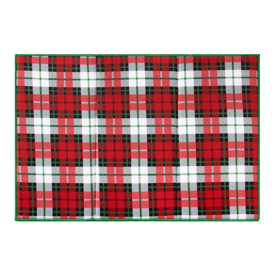 Winter Plaid Drying Mat 13519