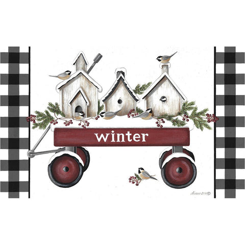 Winter Wagon Welcome Mat DS533