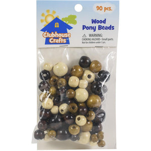 Wooden Beads For Crafts Round Wooden Smile Face Beads Polished