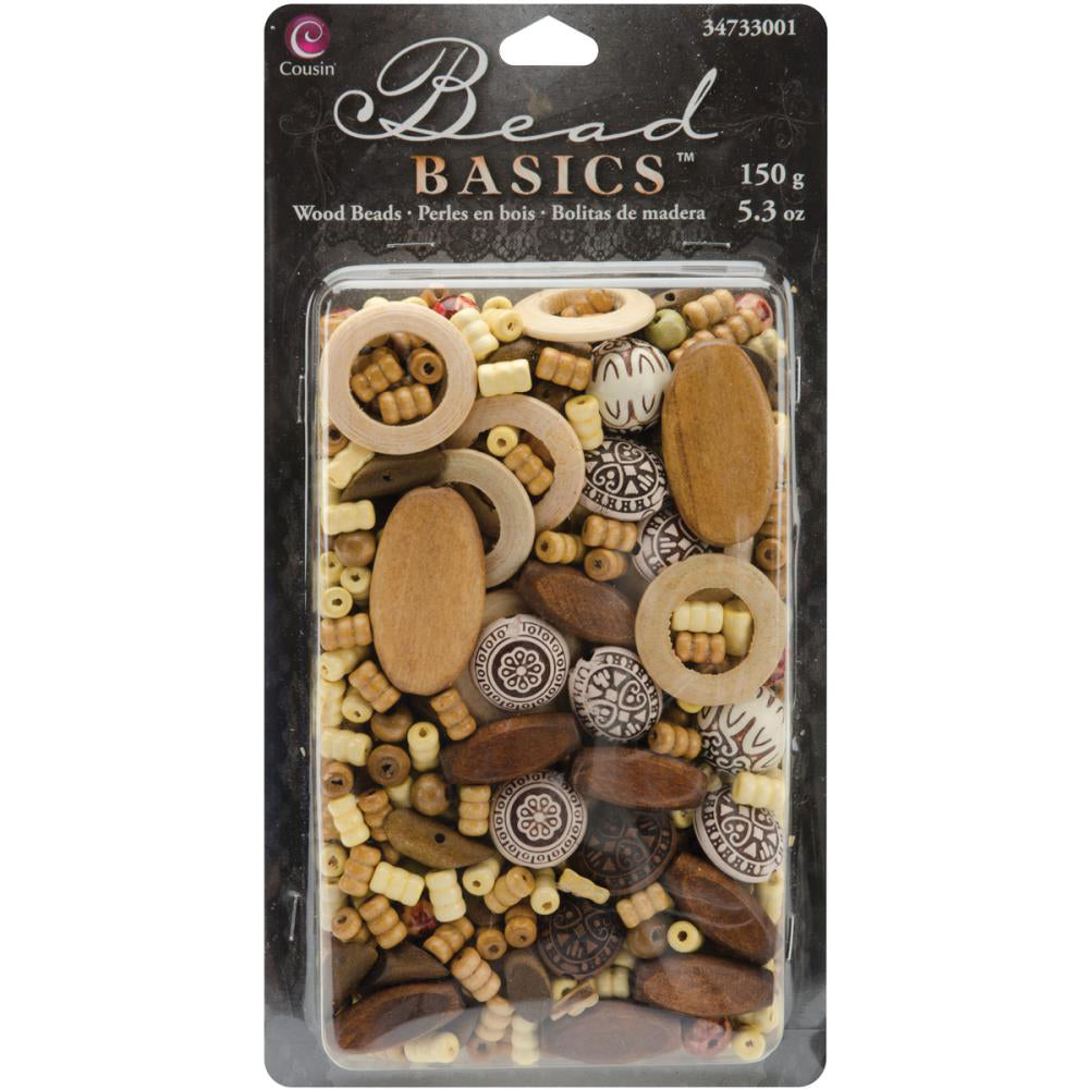 Assorted wooden beads