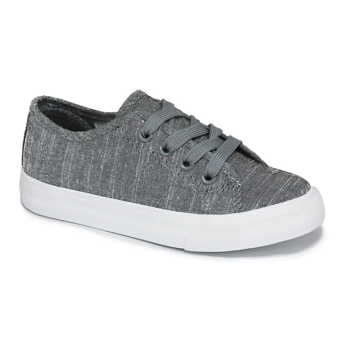 Zoe gray canvas shoe